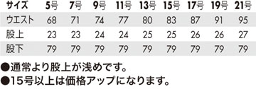 サイズ表